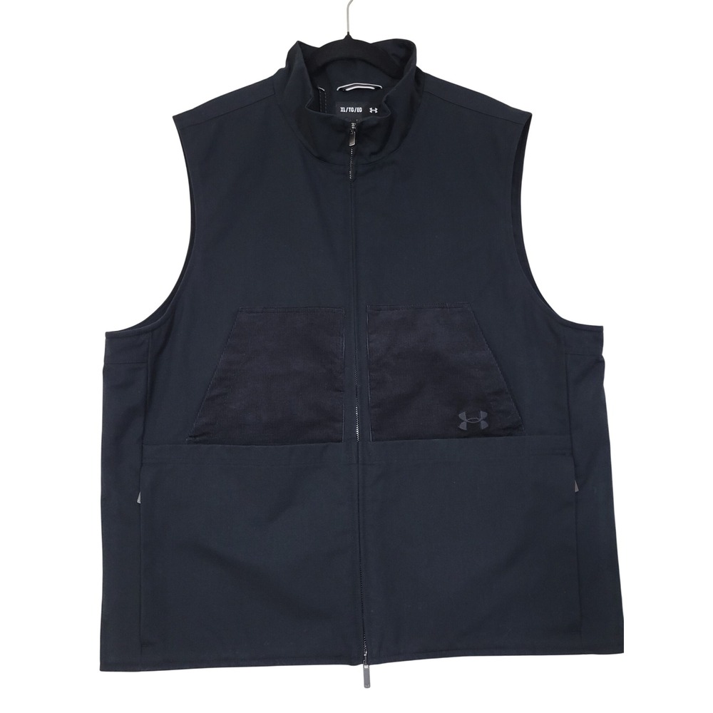Under Armour Expanse Utility Vest Men XL Black Storm Water Repellent Pockets NEW